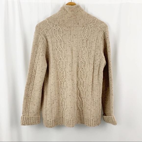 Coldwater Creek Tan Grandpa Sweater Cardigan XL - Picture 6 of 9